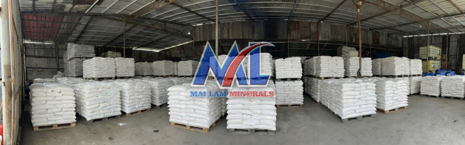 Các loại bột đá trong kho